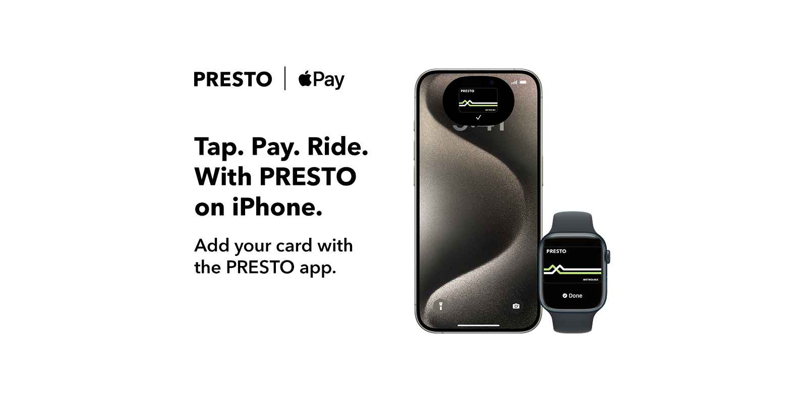 Toronto's PRESTO card is now Available on Apple Wallet